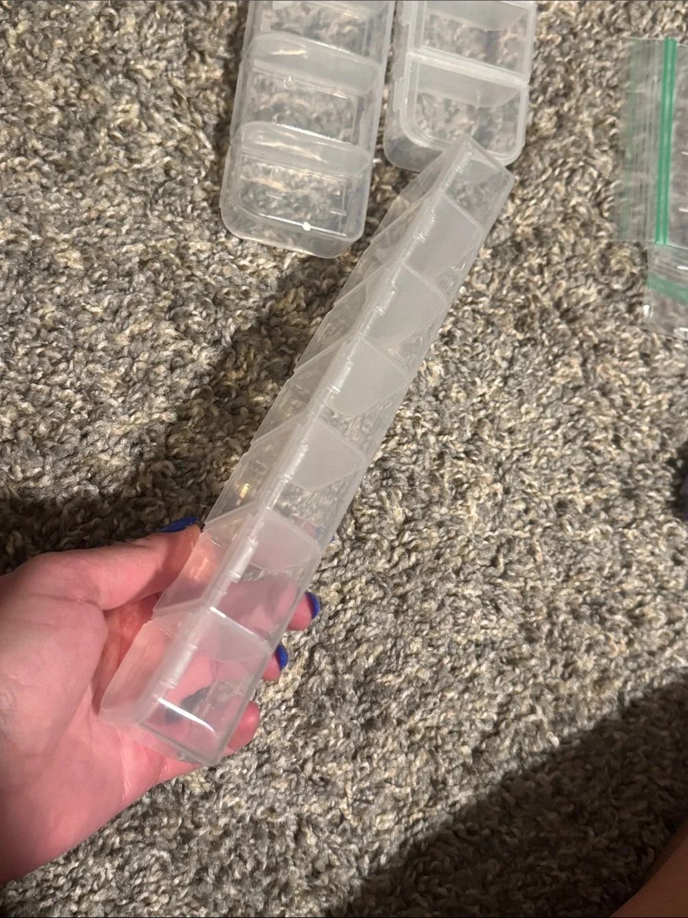 Clear Plastic 10-Compartment craft Organizer - Home Storage & Organization